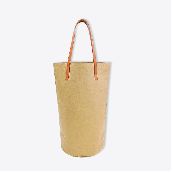 Washable Kraft Paper Laundry Bag Lightweight Laundry tote with handle
