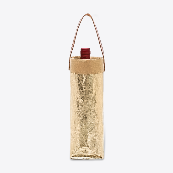 Washable Kraft Paper Wine bag Gift Bag Carriers and totes for Wine